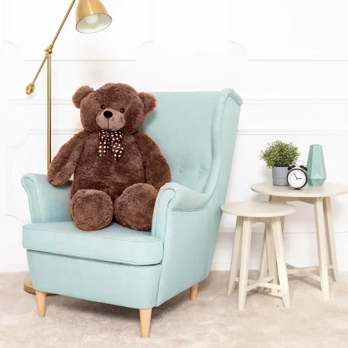 Teddyway Nomo Big Plush Teddy Bear Giant XXL, Soft Toy, 100 Cm, 39 Inches, 3.3 Feet, Dark Brown - Teddyway