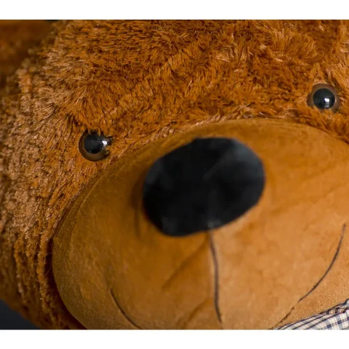 Teddyway Popo Big Plush Teddy Bear Giant XXL, Soft Toy, 130 Cm, 51 Inches, 4.3 Feet, Dark Brown - Teddyway