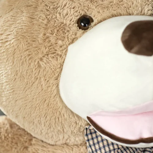 Teddyway Bobo Big Plush Teddy Bear Giant XXL, Soft Toy, 100 Cm, 39 Inches, 3.3 Feet, Light Brown - Teddyway