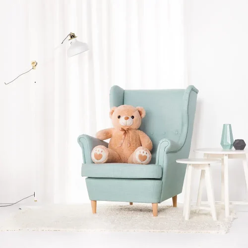 Big Plush Teddy Bear, Soft Toy, 100 Cm, 39 Inches, 3.3 Feet, Light Brown, Toto - Teddyway