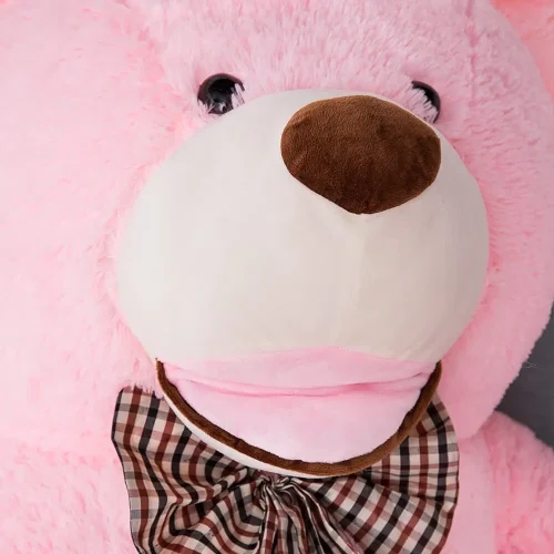 Teddyway Bobo Big Plush Teddy Bear Giant XXL, Soft Toy, 100 Cm, 39 Inches, 3.3 Feet, Pink - Teddyway