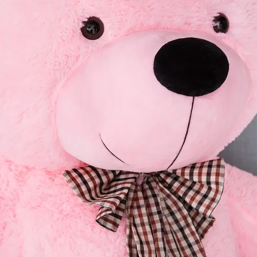 Teddyway Popo Big Plush Teddy Bear Giant XXL, Soft Toy, 100 Cm, 39 Inches, 3.3 Feet, Pink - Teddyway