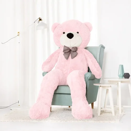 Teddyway Popo Big Plush Teddy Bear Giant XXL, Soft Toy, 100 Cm, 39 Inches, 3.3 Feet, Light Brown - Teddyway