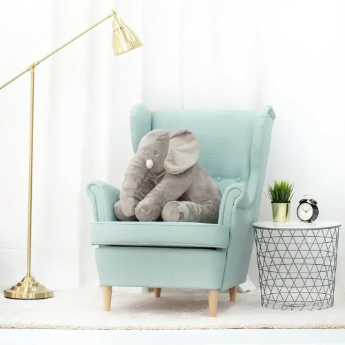Teddyway Hogo Plush Elephant, Soft Toy, 70 Cm, 27 Inches, 2.3 Feet, Grey - Teddyway