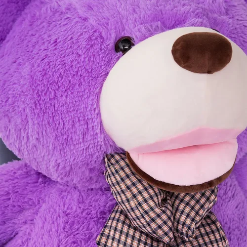 Teddyway Bobo Big Plush Teddy Bear Giant XXL, Soft Toy, 100 Cm, 39 Inches, 3.3 Feet, Purple - Teddyway