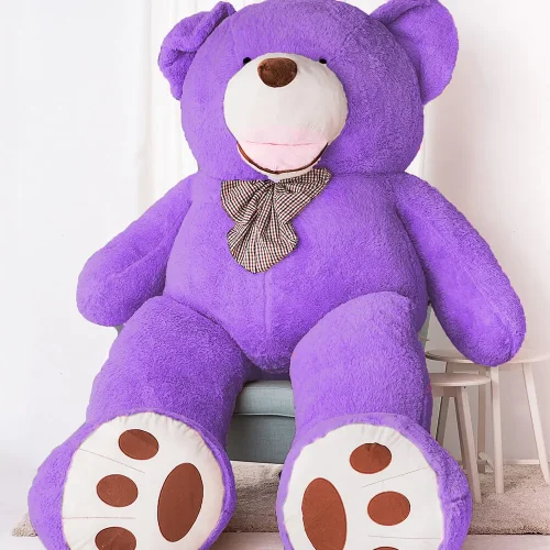 Teddyway Bobo Big Plush Teddy Bear Giant XXL, Soft Toy, 100 Cm, 39 Inches, 3.3 Feet, Light Brown - Teddyway