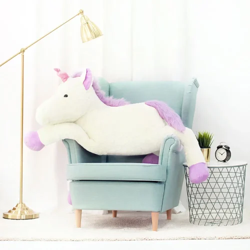 Teddyway Soso Plush Unicorn, Soft Toy, 70 Cm, 27 Inches, 2.3 Feet, Pink - Teddyway