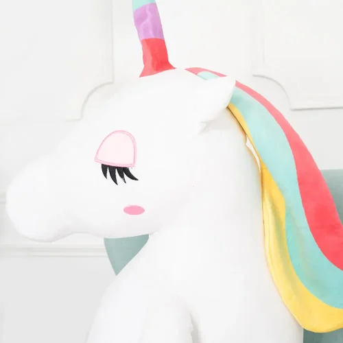 Teddyway Fefo Big Plush Unicorn Giant XXL, Soft Toy, 120 Cm, 47 Inches, 3.9 Feet, Pink - Teddyway