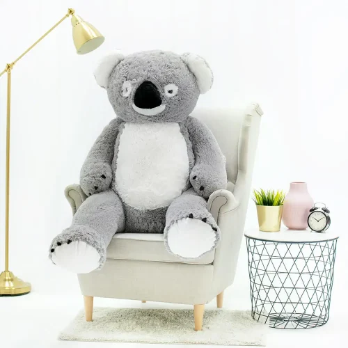 Teddyway Koko Big Plush Koala Giant XXL, Soft Toy, 100 Cm, 39 Inches, 3.3 Feet, Grey - Teddyway
