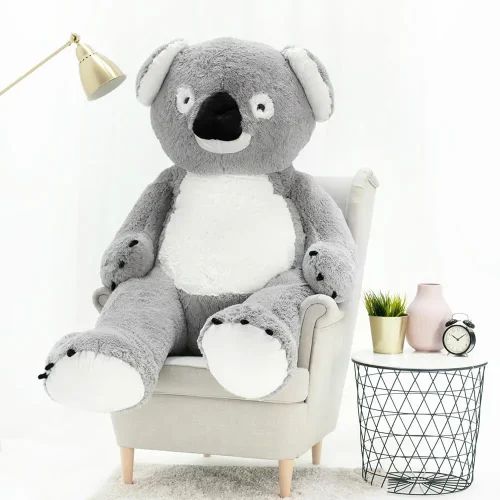 Teddyway Koko Big Plush Koala Giant XXL, Soft Toy, 100 Cm, 39 Inches, 3.3 Feet, Grey - Teddyway