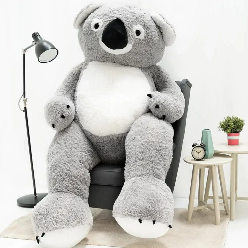 Teddyway Koko Big Plush Koala Giant XXL, Soft Toy, 100 Cm, 39 Inches, 3.3 Feet, Grey - Teddyway