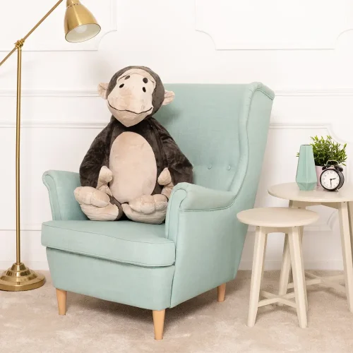 Teddyway Moto Plush Monkey, Soft Toy, 90 Cm, 35 Inches, 2.9 Feet, Dark Brown - Teddyway