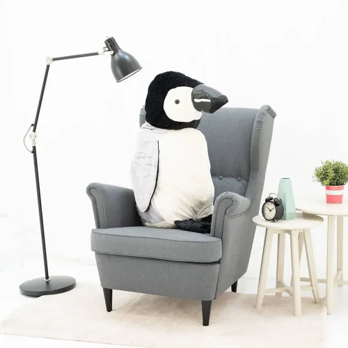 Teddyway Pipi Plush Penguin, Soft Toy, 40 Cm, 16 Inches, 1.3 Feet, Black White - Teddyway