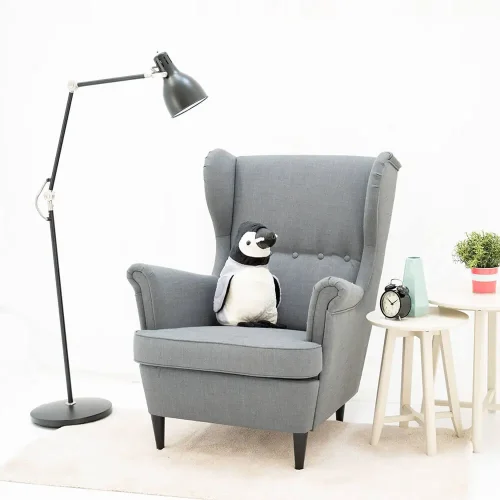 Teddyway Pipi Plush Penguin, Soft Toy, 40 Cm, 16 Inches, 1.3 Feet, Black White - Teddyway
