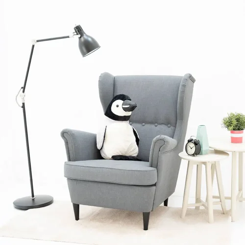 Teddyway Pipi Plush Penguin, Soft Toy, 40 Cm, 16 Inches, 1.3 Feet, Black White - Teddyway