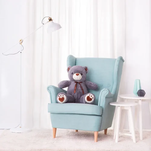 Big Plush Teddy Bear, Soft Toy, 100 Cm, 39 Inches, 3.3 Feet, Light Brown, Toto - Teddyway