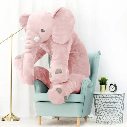 Teddyway Hogo Plush Elephant, Soft Toy, 70 Cm, 27 Inches, 2.3 Feet, Grey - Teddyway