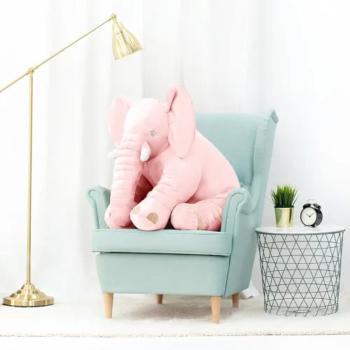 Teddyway Hogo Plush Elephant, Soft Toy, 70 Cm, 27 Inches, 2.3 Feet, Grey - Teddyway
