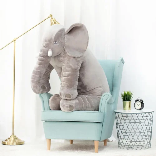 Teddyway Hogo Plush Elephant, Soft Toy, 70 Cm, 27 Inches, 2.3 Feet, Grey - Teddyway