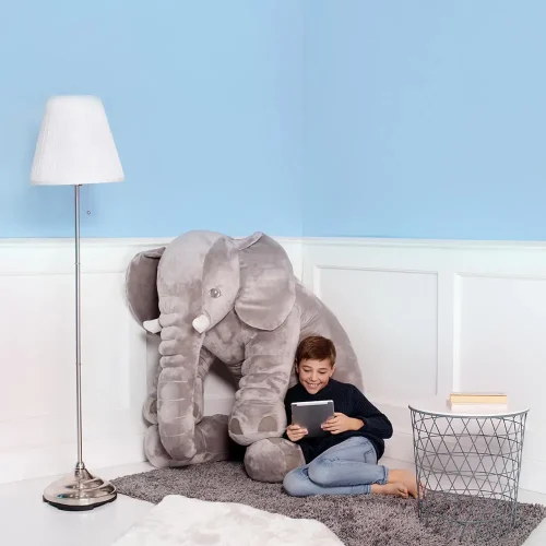 Teddyway Hogo Plush Elephant, Soft Toy, 70 Cm, 27 Inches, 2.3 Feet, Grey - Teddyway