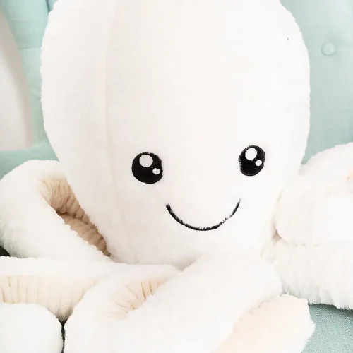 Opus Big Plush Octopus GIant XXL, Soft Toy, 80 Cm, 31 Inches, 2.6 Feet, Blue - Teddyway