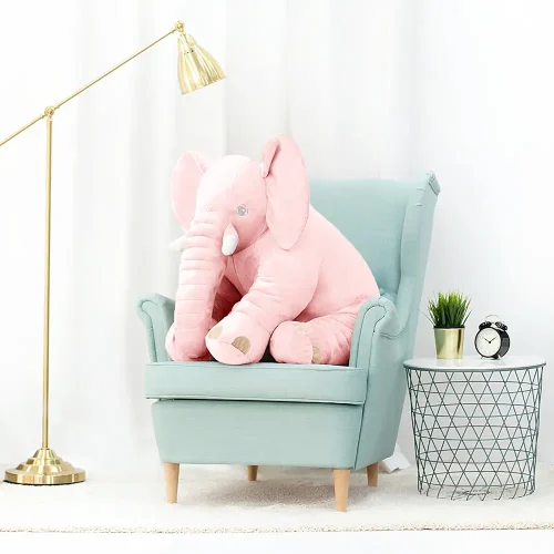 Teddyway Hogo Plush Elephant, Soft Toy, 70 Cm, 27 Inches, 2.3 Feet, Grey - Teddyway