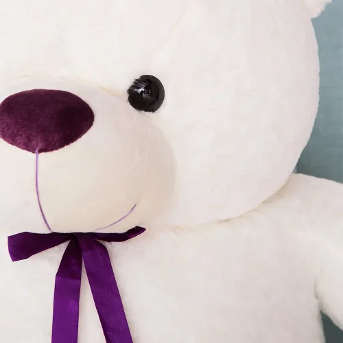 Teddyway Toto Big Plush Teddy Bear Giant XXL, Soft Toy, 100 Cm, 39 Inches, 3.3 Feet, White - Teddyway
