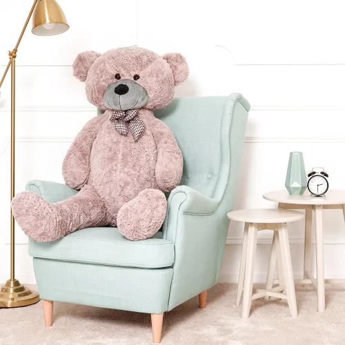 Teddyway Popo Big Plush Teddy Bear Giant XXL, Soft Toy, 100 Cm, 39 Inches, 3.3 Feet, Light Brown - Teddyway