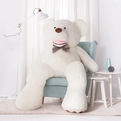Teddyway Bobo Big Plush Teddy Bear Giant XXL, Soft Toy, 100 Cm, 39 Inches, 3.3 Feet, Light Brown - Teddyway