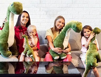 Large stuffed dinosaurs