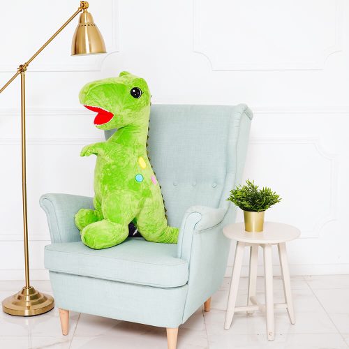 Teddyway Gogo Big Plush Dinosaur Giant XXL, Soft Toy, 110 Cm, 43 Inches, 3.6 Feet, Green - Teddyway