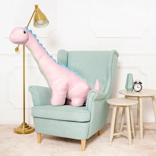 Teddyway Tobo Big Plush Dinosaur Giant XXL, Soft Toy, 150 Cm, 59 Inches, 4.9 Feet, Pink - Teddyway