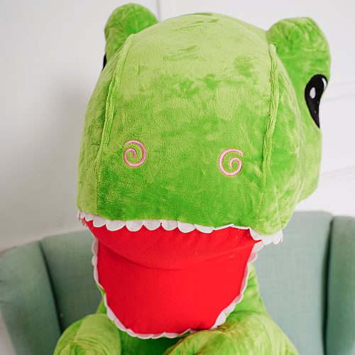 Teddyway Gogo Big Plush Dinosaur Giant XXL, Soft Toy, 160 Cm, 63 Inches, 5.2 Feet, Green - Teddyway