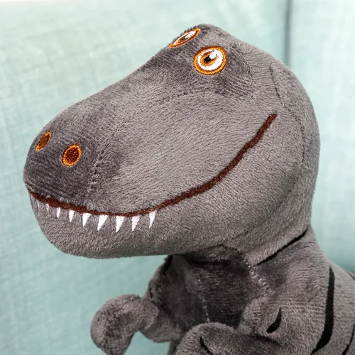 Teddyway Deno Plush Dinosaur, Soft Toy, 70 Cm, 27 Inches, 2.3 Feet, Grey - Teddyway