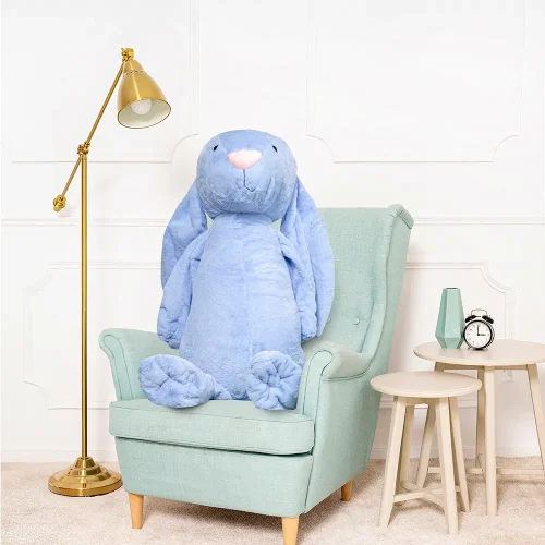 Teddyway Bani Big Plush Bunny Giant XXL, Soft Toy, 120 Cm, 47 Inches, 3.9 Feet, Blue - Teddyway