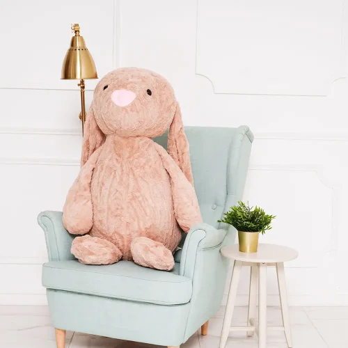 Teddyway Bani Big Plush Bunny Giant XXL, Soft Toy, 120 Cm, 47 Inches, 3.9 Feet, Light Brown - Teddyway