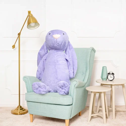Teddyway Bani Big Plush Bunny Giant XXL, Soft Toy, 120 Cm, 47 Inches, 3.9 Feet, Purple - Teddyway