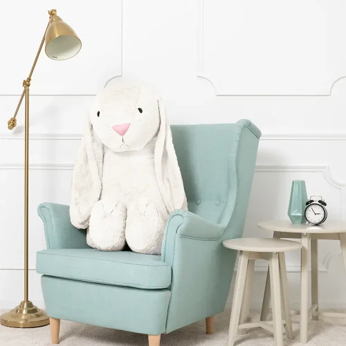 Teddyway Bani Big Plush Bunny Giant XXL, Soft Toy, 120 Cm, 47 Inches, 3.9 Feet, White - Teddyway