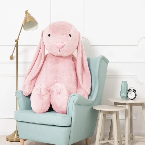 Teddyway Bani Big Plush Bunny Giant XXL, Soft Toy, 160 Cm, 63 Inches, 5.2 Feet, Pink - Teddyway