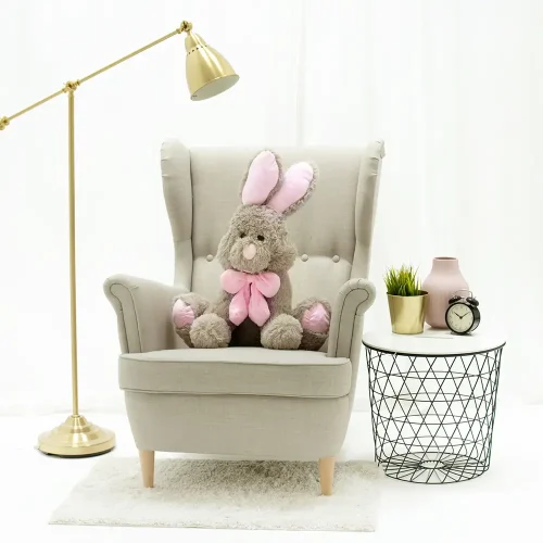 Teddyway Vuni Big Plush Bunny Giant XXL, Soft Toy, 70 Cm, 27 Inches, 2.3 Feet, Grey - Teddyway