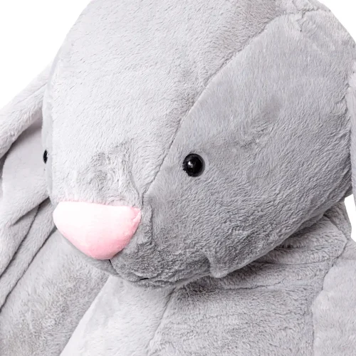 Teddyway Bani Big Plush Bunny Giant XXL, Soft Toy, 160 Cm, 63 Inches, 5.2 Feet, Dark Grey - Teddyway