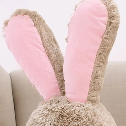 Teddyway Vuni Big Plush Bunny Giant XXL, Soft Toy, 190 Cm, 74 Inches, 6.2 Feet, Grey - Teddyway