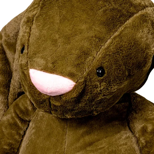 Teddyway Bani Big Plush Bunny Giant XXL, Soft Toy, 160 Cm, 63 Inches, 5.2 Feet, Olive - Teddyway