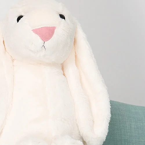 Teddyway Bani Big Plush Bunny Giant XXL, Soft Toy, 100 Cm, 39 Inches, 3.3 Feet, White - Teddyway