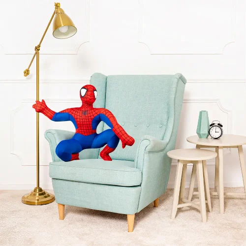 Marvel Spider-Man M1 Plush Toy, Soft Toy, 20 Cm, 7 Inches, 0.6 Feet, Red - Teddyway