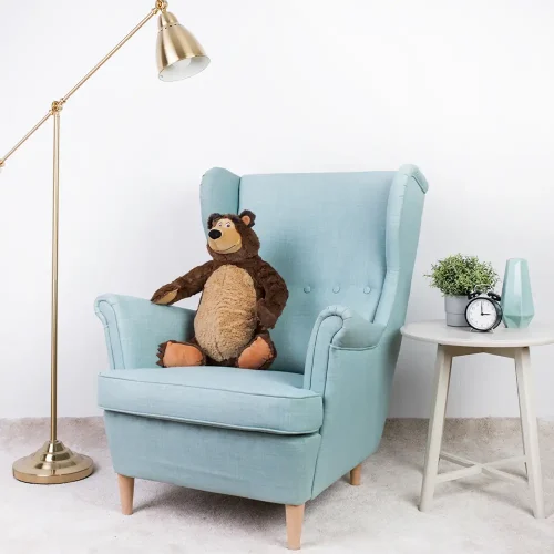 Plush Masha And The Bear The Bear Plush Toy, Soft Toy, 50 Cm, 19 Inches, 1.6 Feet, Brown - Teddyway