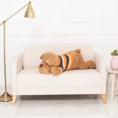 Teddyway Dami Plush Dog, Soft Toy, 70 Cm, 27 Inches, 2.3 Feet, White - Teddyway