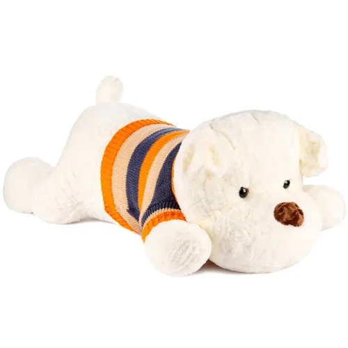 Teddyway Dami Plush Dog, Soft Toy, 70 Cm, 27 Inches, 2.3 Feet, White - Teddyway
