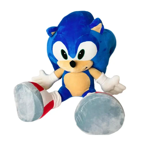 Sonic The Hedgehog Sonic Big Plush Toy Giant XXL, Soft Toy, 70 Cm, 27 Inches, 2.3 Feet, Blue - Teddyway