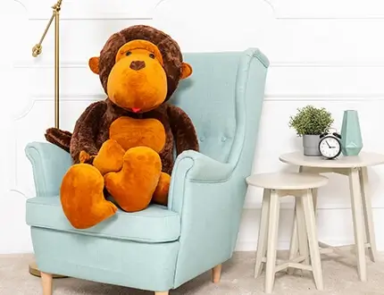 Large stuffed monkeys